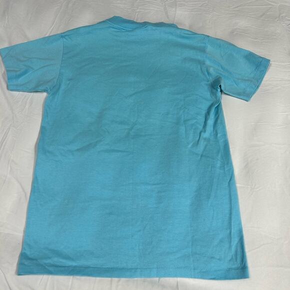 Vintage Cat Tee T-Shirt Size Small Single Stitch 80s Puff Paint New Orleans Tee - Picture 11 of 12